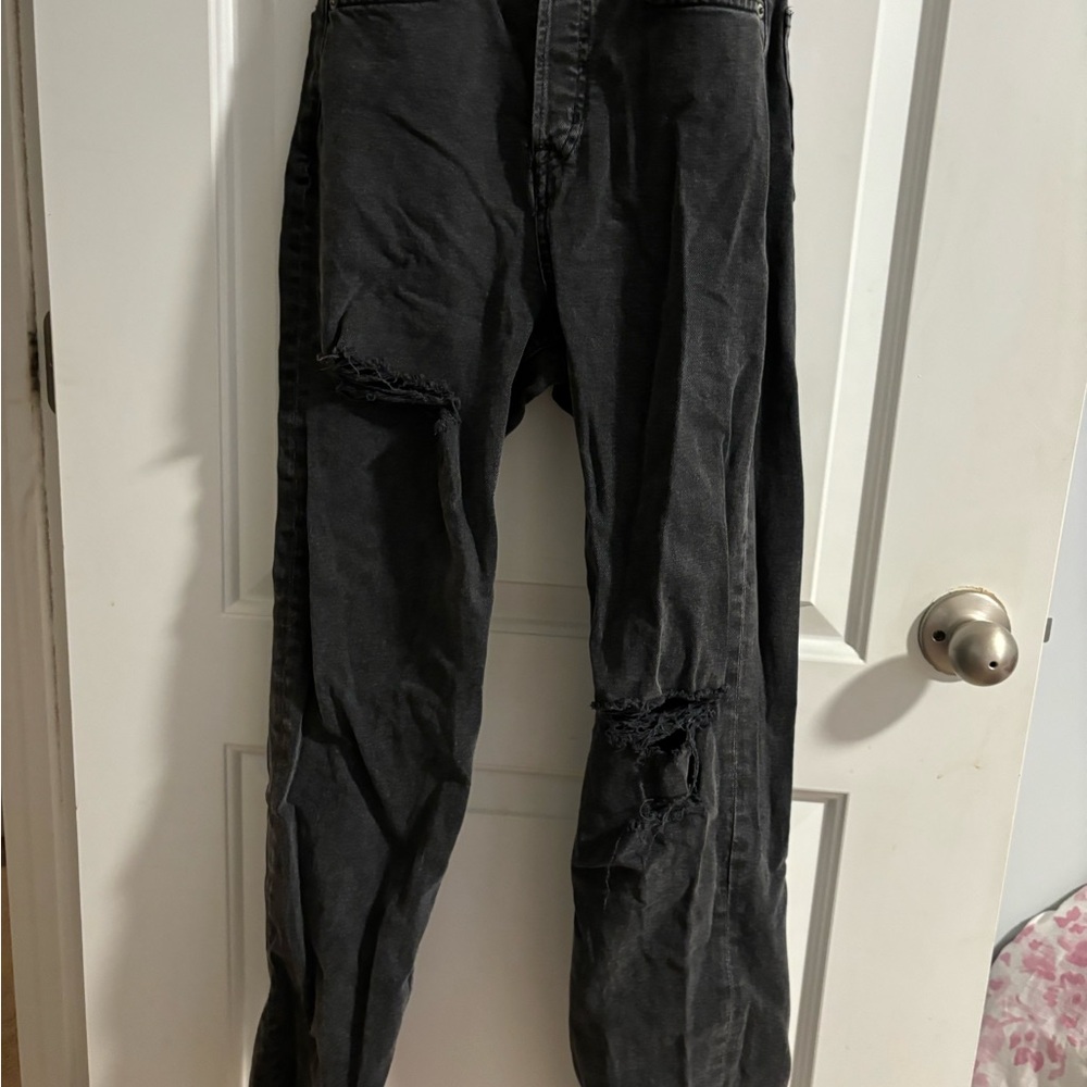 H & M Black Ripped Jeans